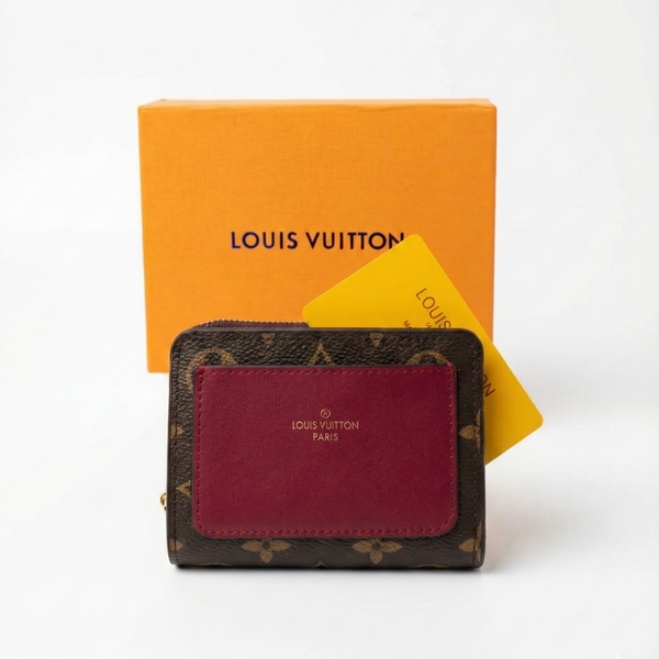 nouveau port monnaie LV rouge