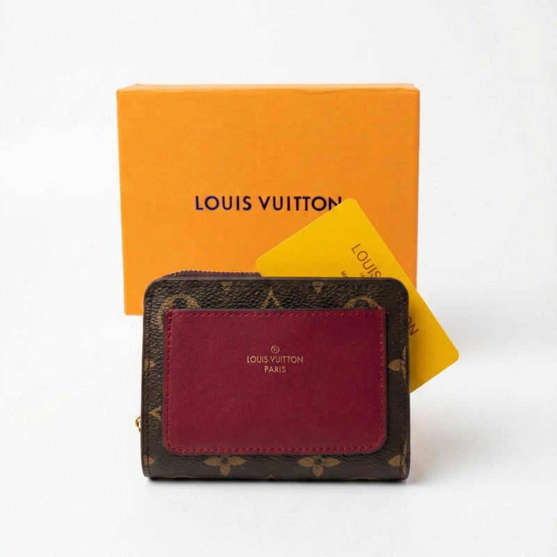 nouveau port monnaie LV rouge