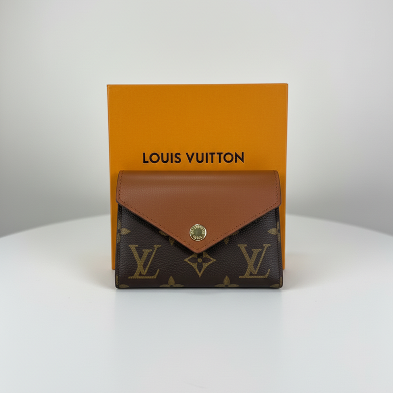 Port monnaie LV marron 2