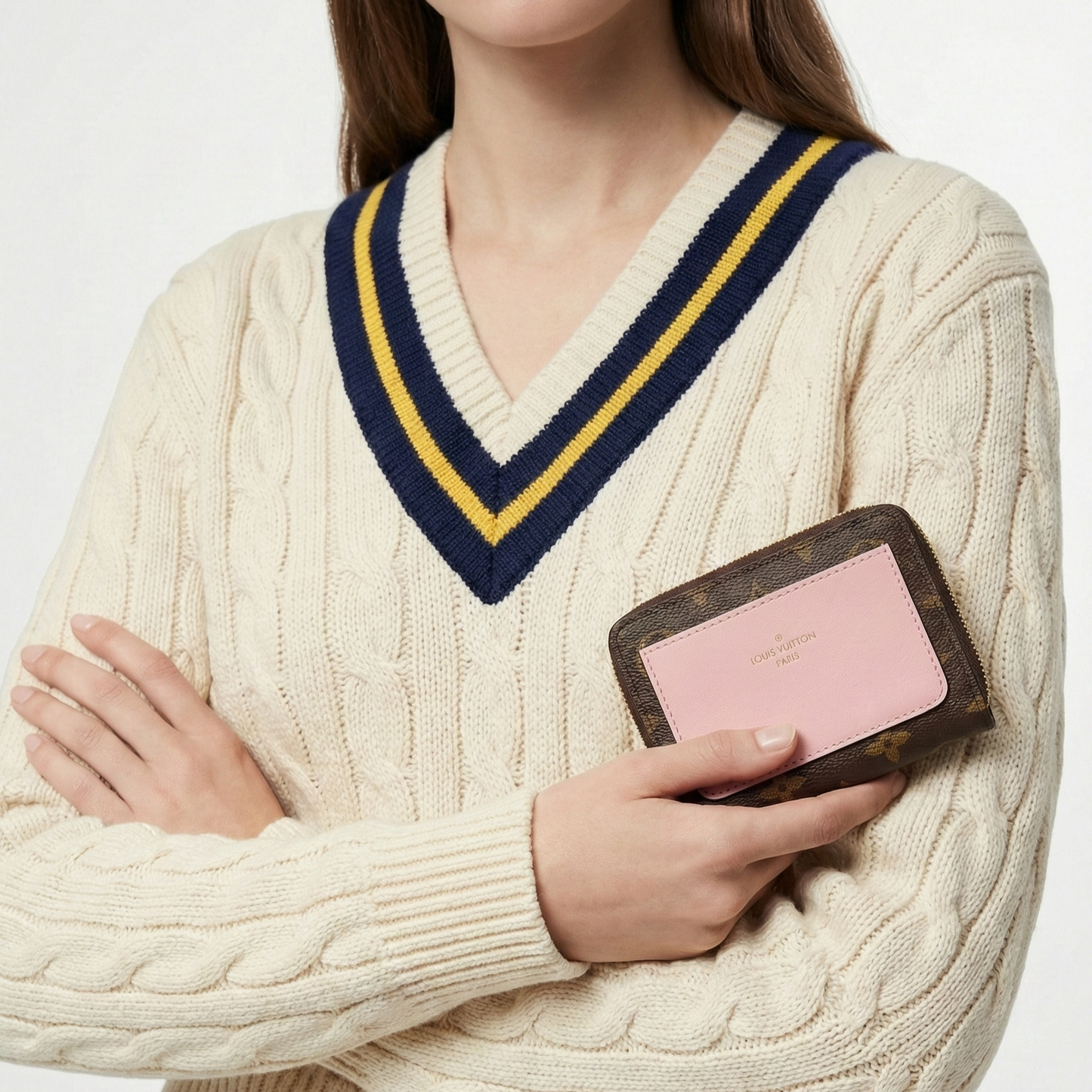 Portefeuille LV Rose Pâle