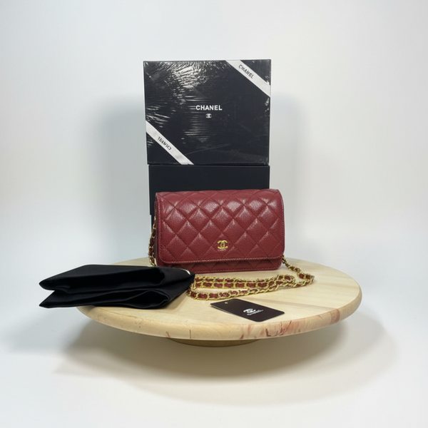 Sac  CHANEL CUIR ROUGE