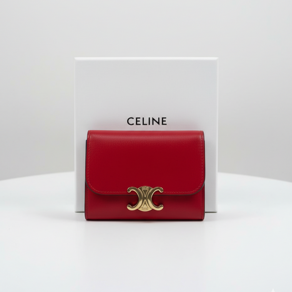 Port monnaie CELINE rouge