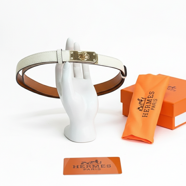 CEINTURE hermes  BLANC