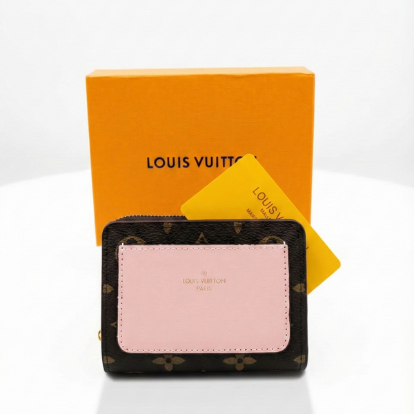 nouveau port monnaie LV rose