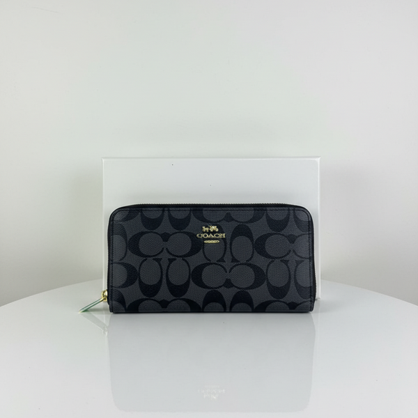 Port monnaie COACH GRAND noir