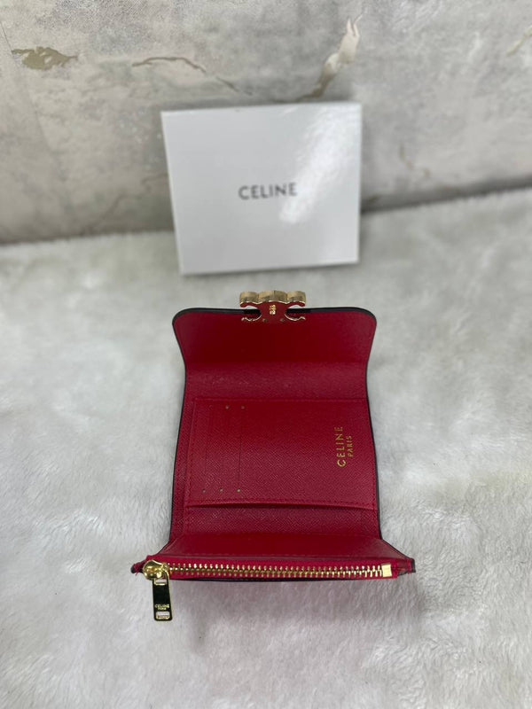 Port monnaie CELINE rouge