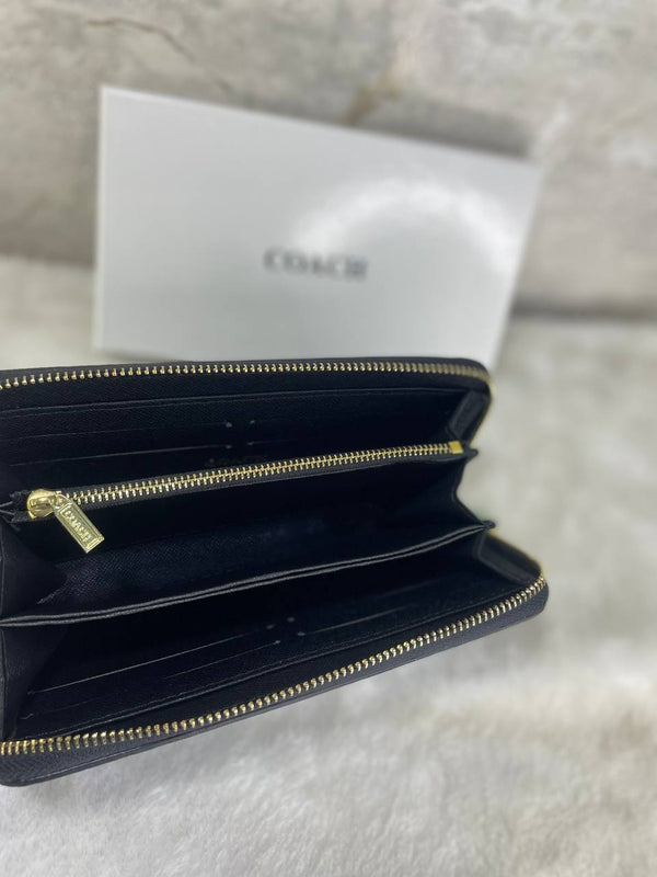 Port monnaie COACH GRAND noir