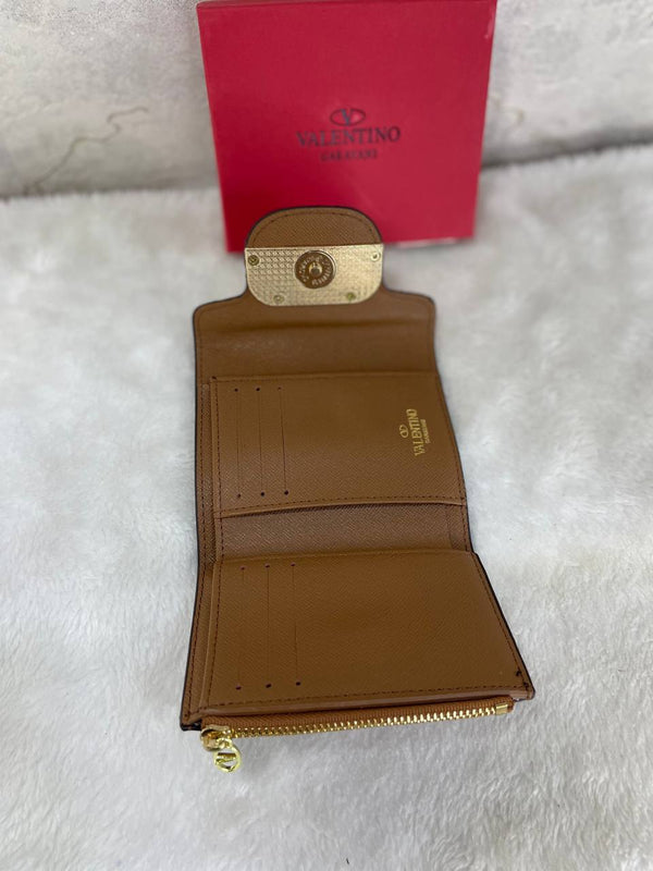 Port monnaie Valentino marron