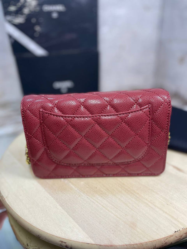 Sac  CHANEL CUIR ROUGE