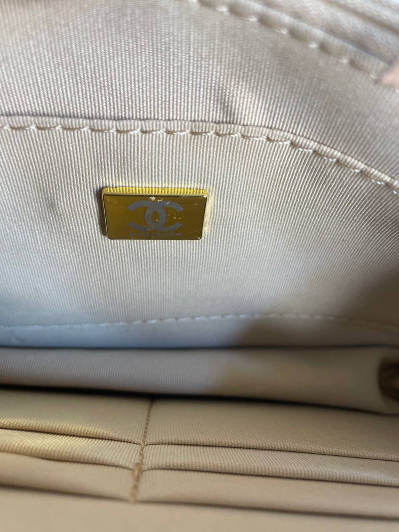 Sac CHANEL CUIR beige