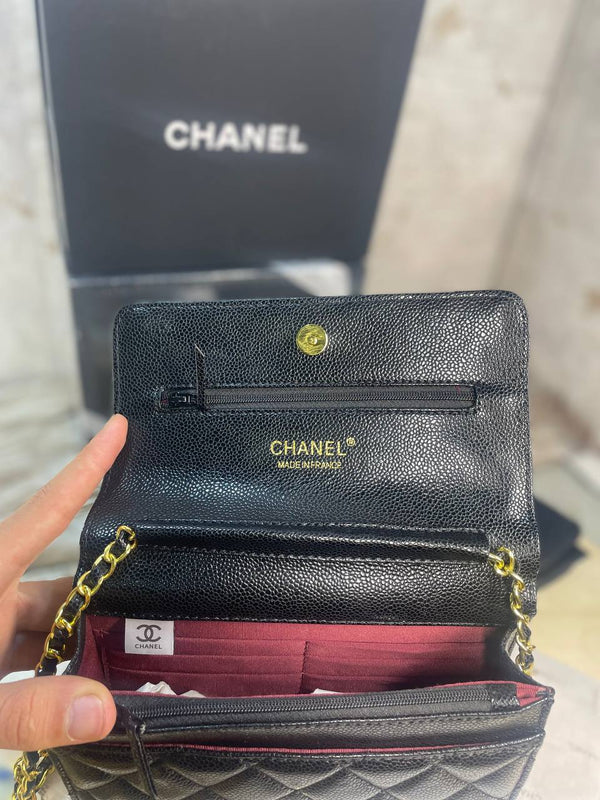 Sac CHANEL CUIR noir